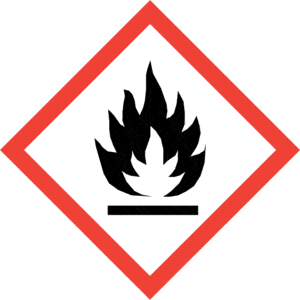 GHS02 Piktogramm Flamme – Warnsymbol für brennbare und entzündbare Chemikalien